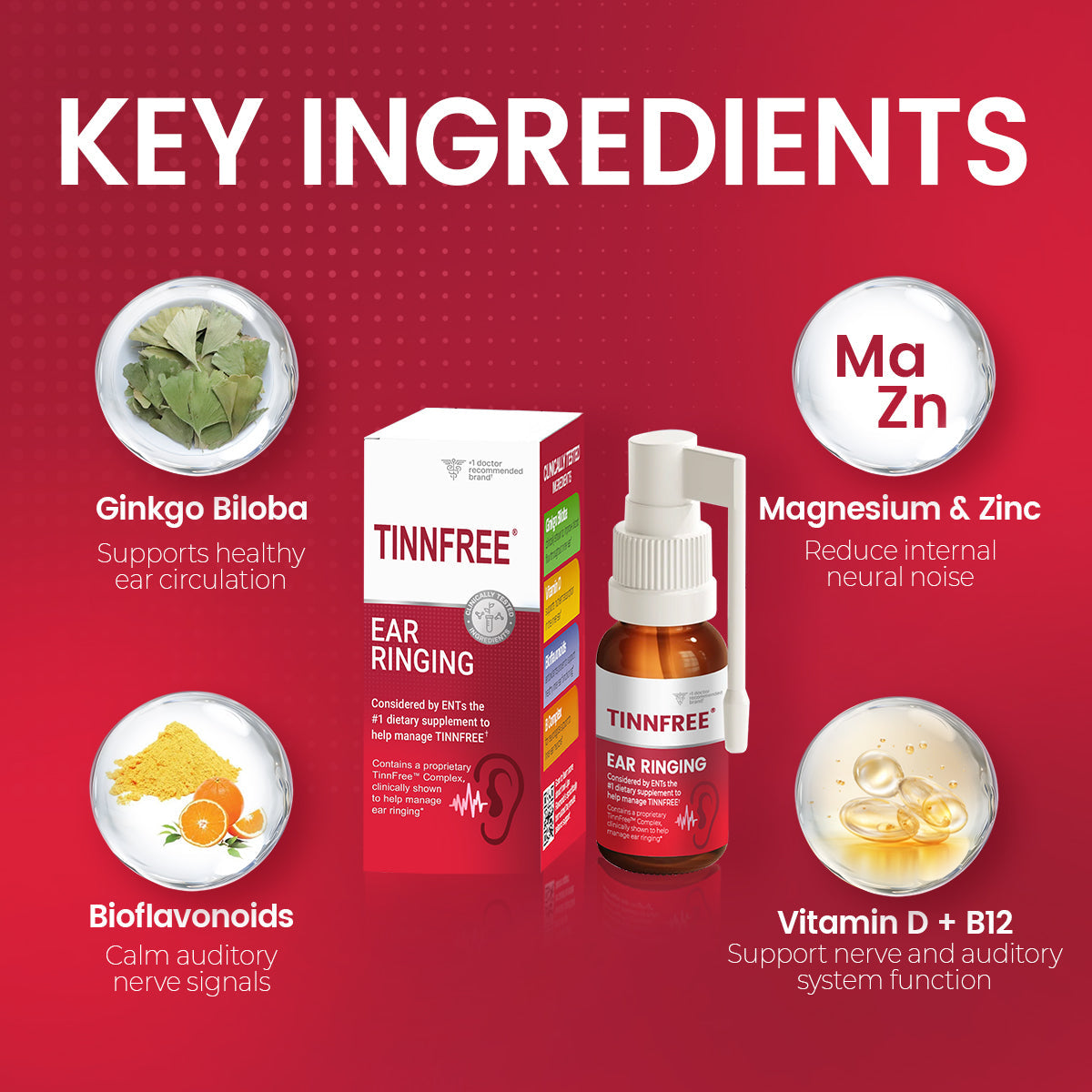 ✨🔇 TinnFree® Ear Ringing Relief Spray 🌟 Fast, Easy & Natural Ear Ringing Relief – Once a Day! 👂 Clinically-Informed Formula | ENT Recommended | Drug-Free