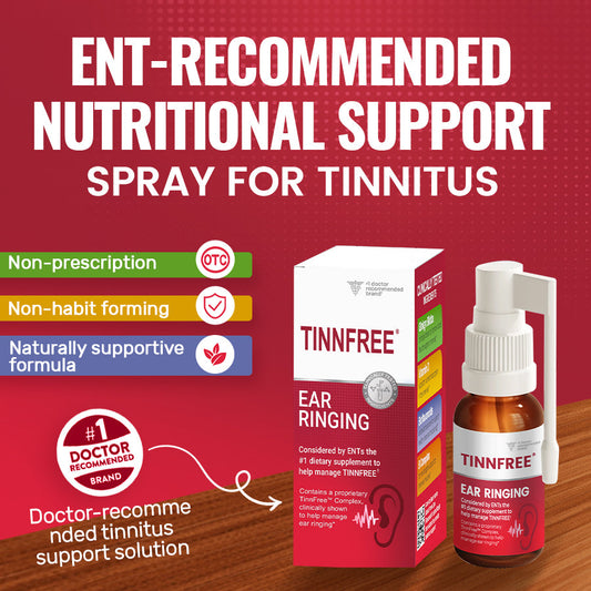 ✨🔇 TinnFree® Ear Ringing Relief Spray 🌟 Fast, Easy & Natural Ear Ringing Relief – Once a Day! 👂 Clinically-Informed Formula | ENT Recommended | Drug-Free