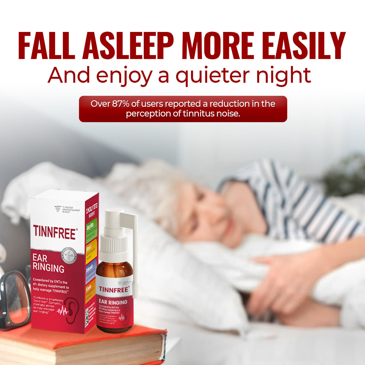 ✨🔇 TinnFree® Ear Ringing Relief Spray 🌟 Fast, Easy & Natural Ear Ringing Relief – Once a Day! 👂 Clinically-Informed Formula | ENT Recommended | Drug-Free