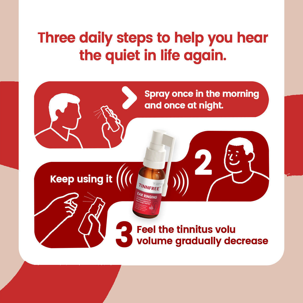 ✨🔇 TinnFree® Ear Ringing Relief Spray 🌟 Fast, Easy & Natural Ear Ringing Relief – Once a Day! 👂 Clinically-Informed Formula | ENT Recommended | Drug-Free